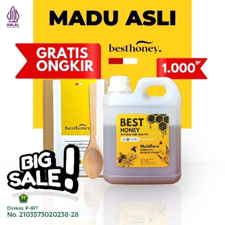

(Terbaru) Besthoney Madu Multiflora Asli Murni 100% Tanpa Campuran (Terlaris)
