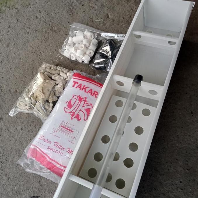 Promo Filter Talang 60cm lengkap media / top filter akuarium dengan media COD