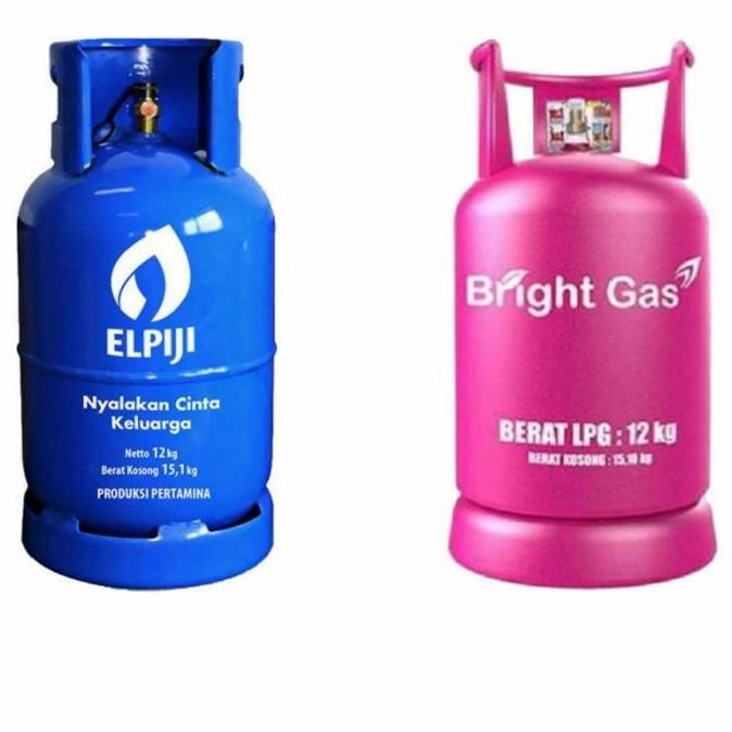 Tabung Gas Elpiji / LPG 12 Kg + ISI PERTAMINA BRIGHT GAS Tabung Pink CO