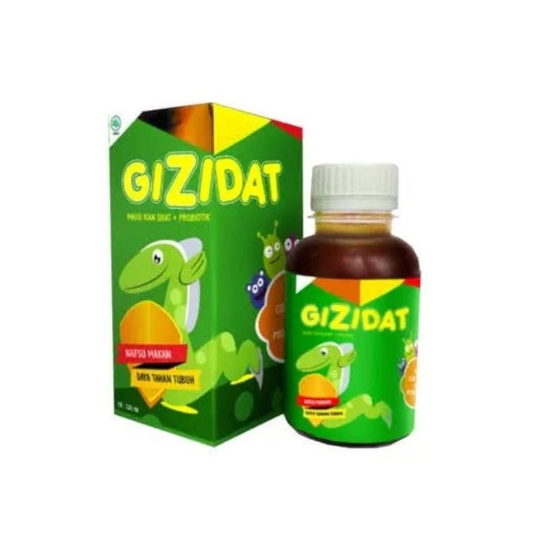 

(Terbaru) Promo GIZIDAT 130ML Madu Anak Madu Ikan Sidat Plus Probiotik Penambah Nafsu Makan Anak (Terlaris)