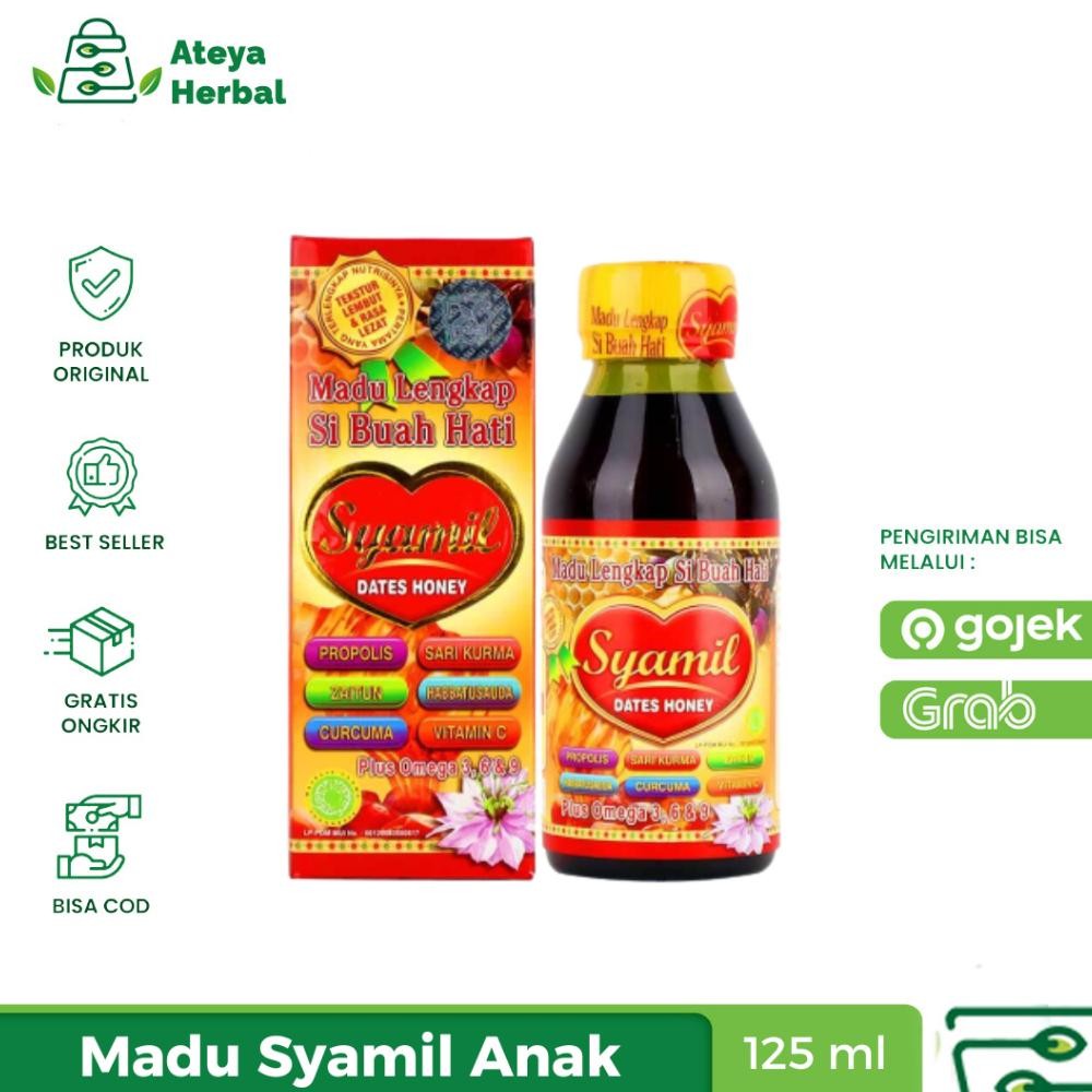 

(Terbaru) Madu Syamil Dates Honey Anak ORIGINAL | Membantu Menambah Nafsu Makan Anak | 125ml (Terlaris)