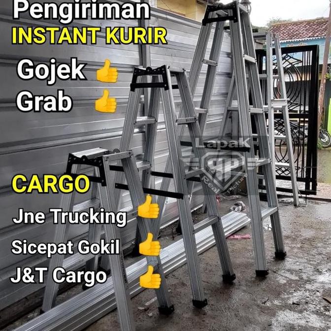 Tangga Lipat 2,5 M / 2 M / 1,75 M / 1,5 M / 1 M Bahan Baja