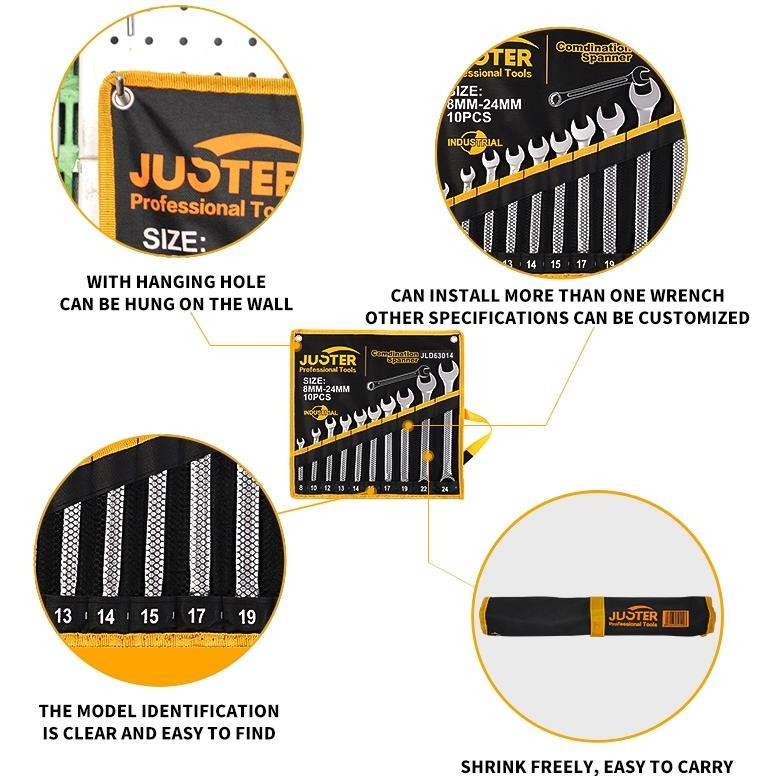 Premium Set Kunci Ring Pas Alat Perkakas Tools Kunci Ring Pas/ Kunci Ring Set Lengkap Merk Juster Te