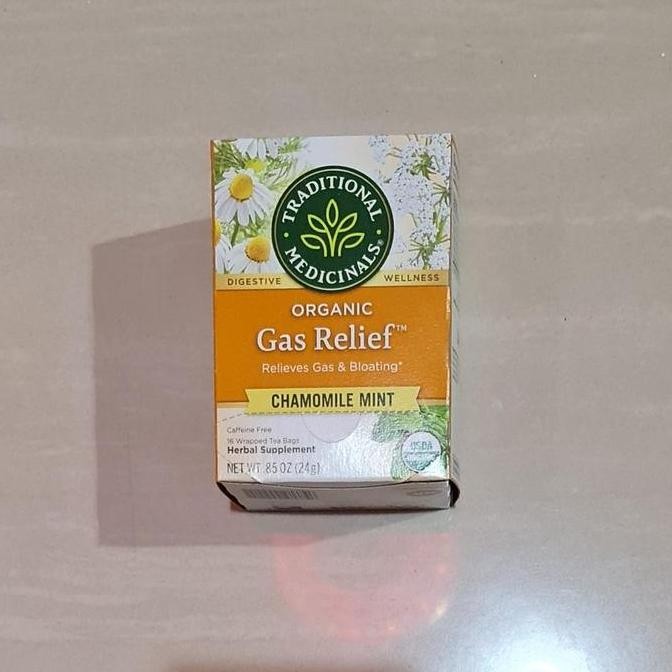 

welcome to tahuan jaya Traditional Medicinals Organic Gas Relief Chamomile Mint 16 x 1.5 Gram