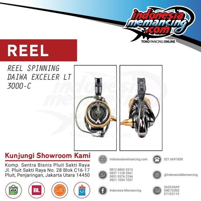 Reel Spinning Daiwa Exceler 2017 3000C LT