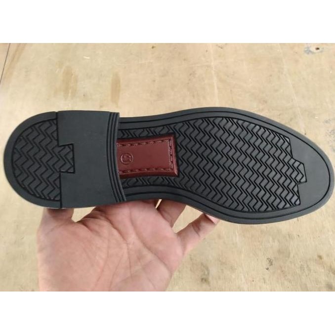 New Outsole Sepatu Pantofel PDH Putih TNI AL POLRI SATPAM Rubber Brazilia
