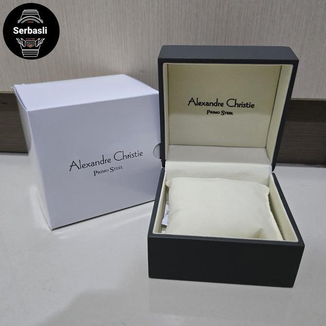 Kotak Jam Alexandre Christie Primo Steel Original