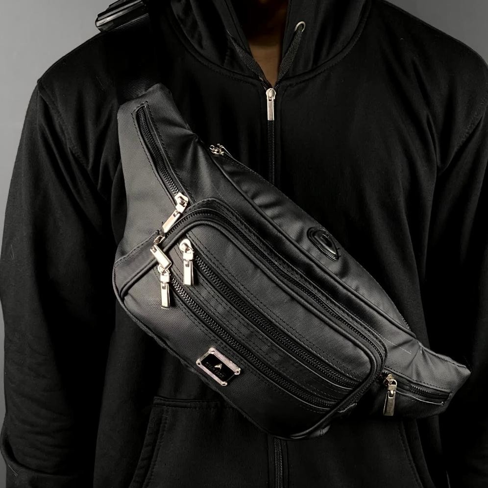 Cod Starface - Tas Selempang Pria Wanita Waistbag Waterproof 7 Ruang Bahan Bimo Ukuran Besar Ad-3