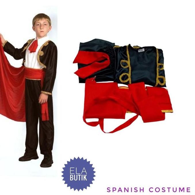 kostum spanyol-anak-matador-kostum internasional-halloween
