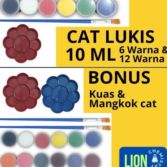 

PAKET CAT LUKIS 10 ML ISI 6 WARNA DAN 12 WARNA (FREE KUAS DAN MANGKOK CAT)