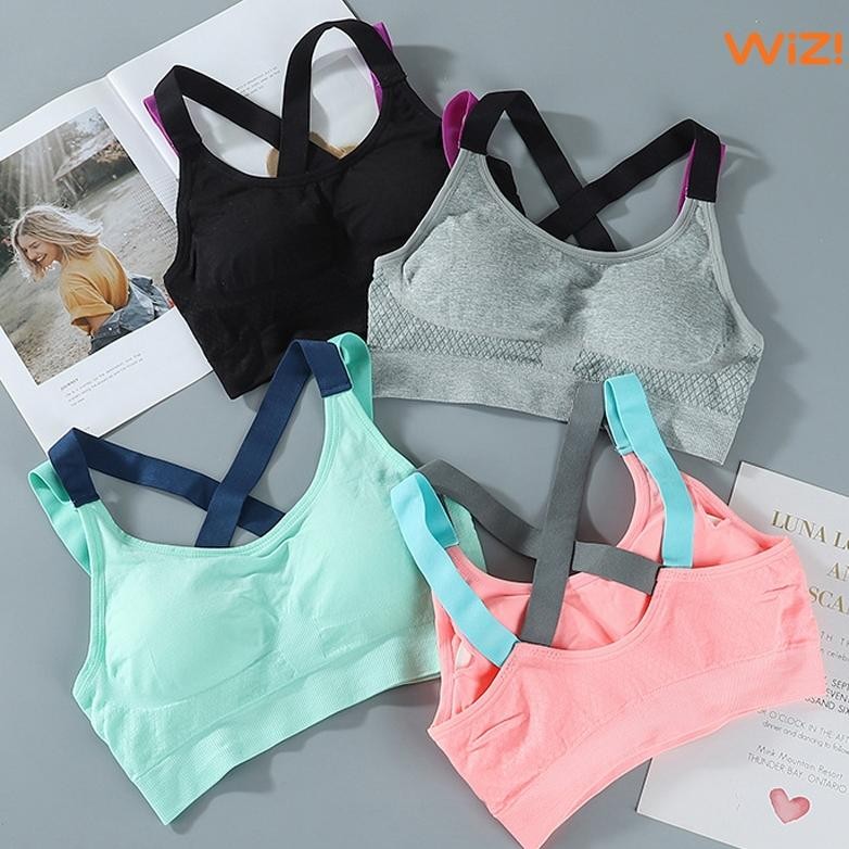 Eelic Wizi Bh Olahraga Wanita Bra Tali Ganda Sports Bra Double Layer Bra (Bh16) Ad-532