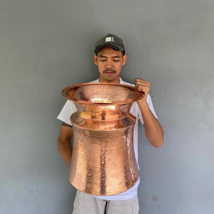 Dandang Seeng Dandang Bali Dandang Jadul Tembaga Asli Handmade Kapasitas 4Kg Dandang Kukus Serbaguna