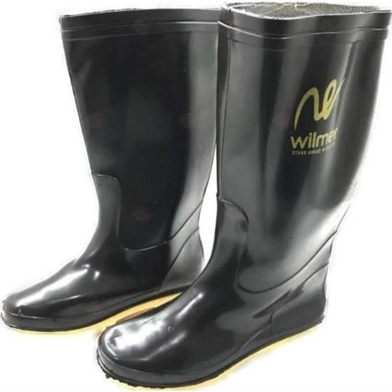 sepatu boat panjang sepatu boat karet hitam