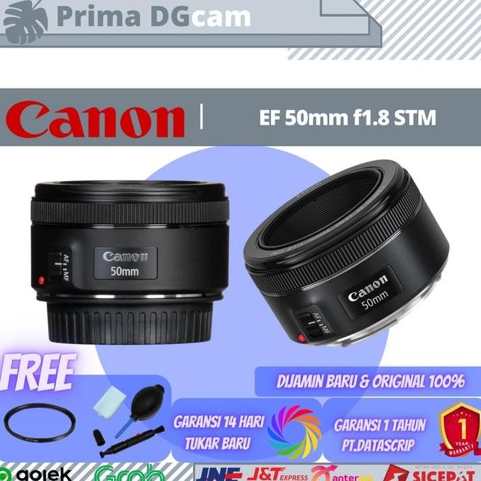 TERBARU Canon EF 50mm f/1.8 STM/Lensa Kamera Original