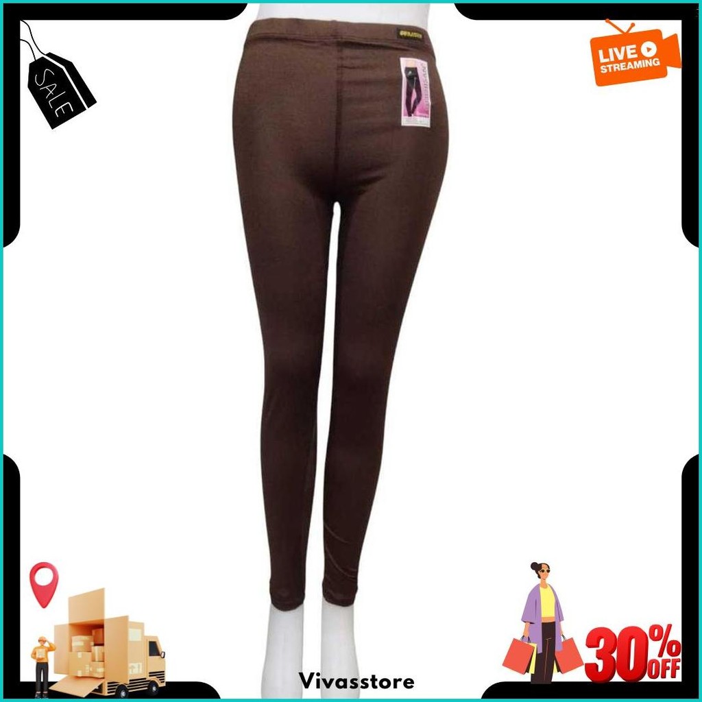 Celana Leging Dewasa Panjang Merek Guojisan Bahan Katun Spandek Impor Uk Std - Jumbo Cod