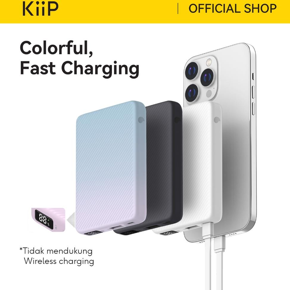 Kiip E48 Power Bank Fast Charging 20W Qui Charge Type C Pd