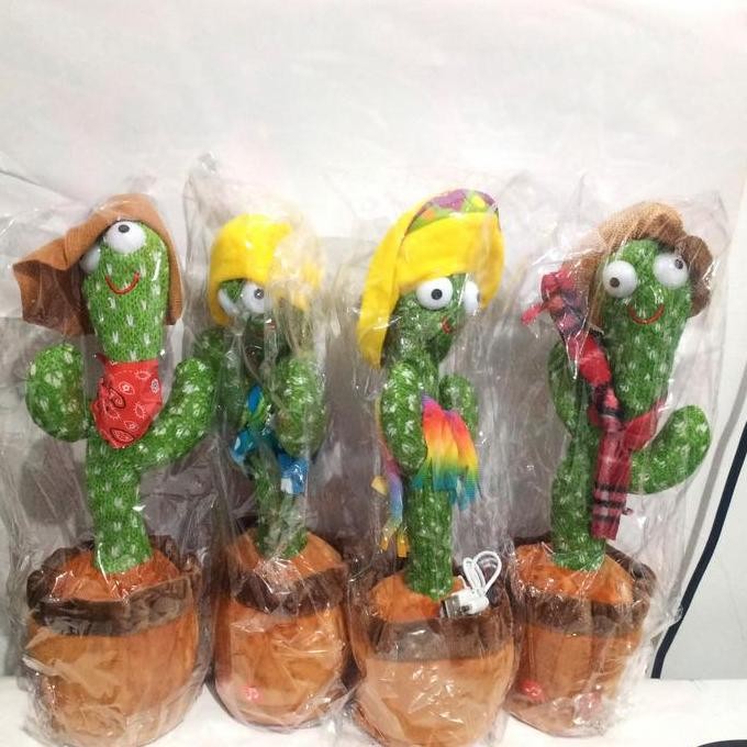 TERMURAH - Boneka kaktus goyang / dancing cactus / dancing kaktus