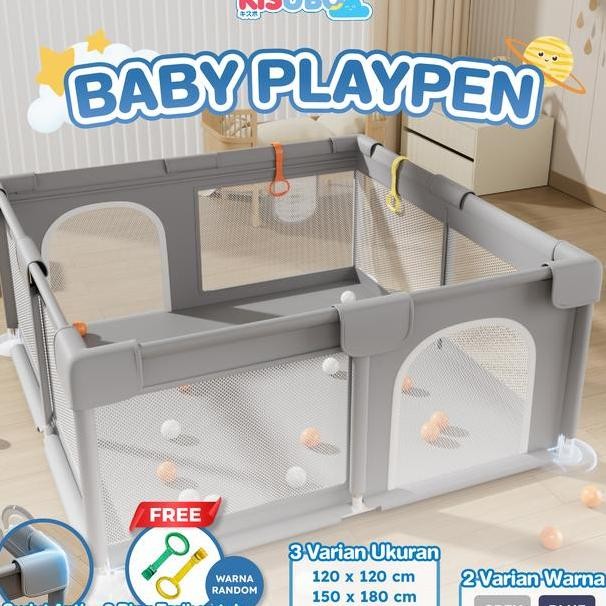Kisubo Playpen Pagar Pengaman Bayi Tempat Bermain Anak Pagar Mainan Anak Pagar Bayi Kolam Main Anak 