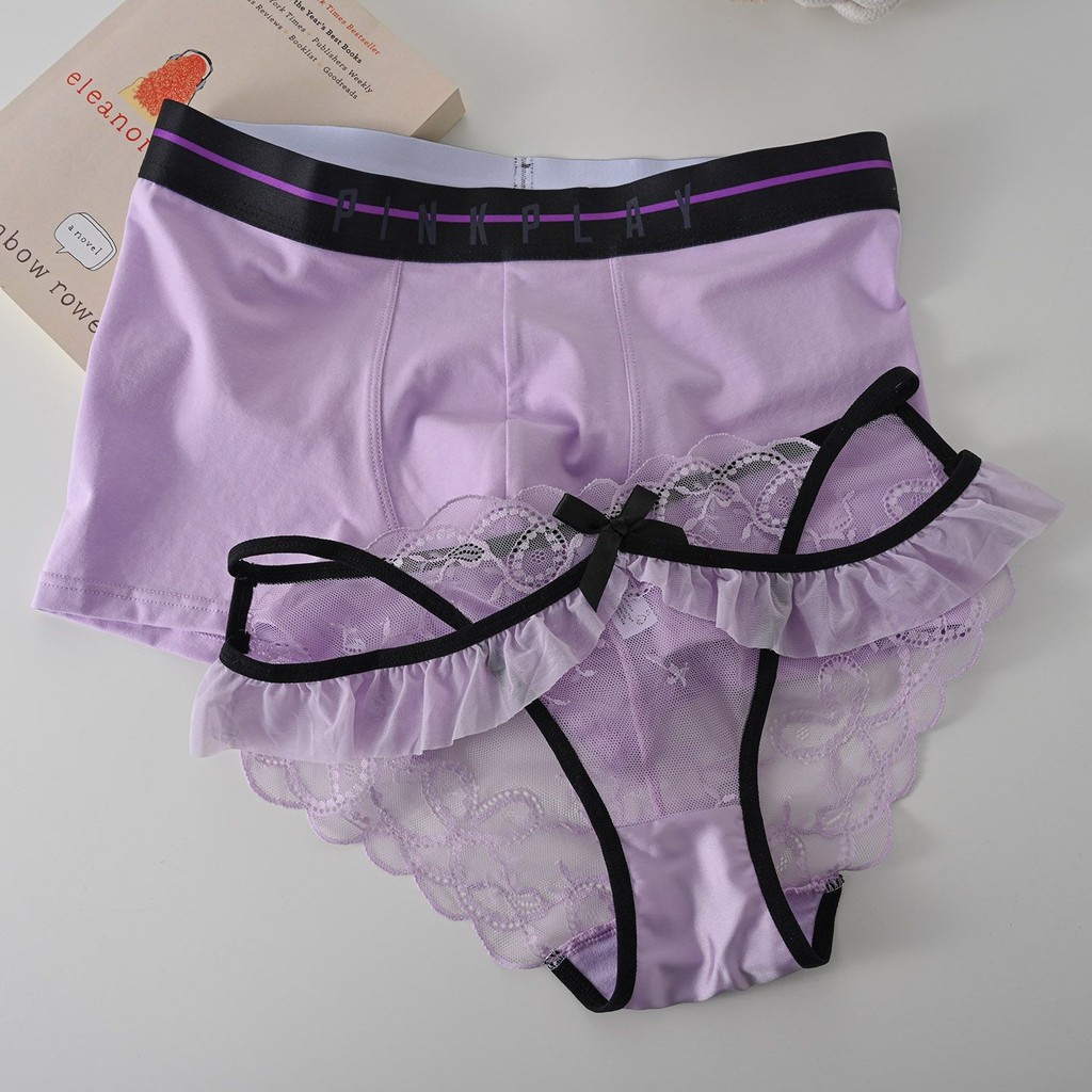 Pakaian Dalam Pasangan Satu Pria Satu Wanita Celana Dalam Renda Segitiga