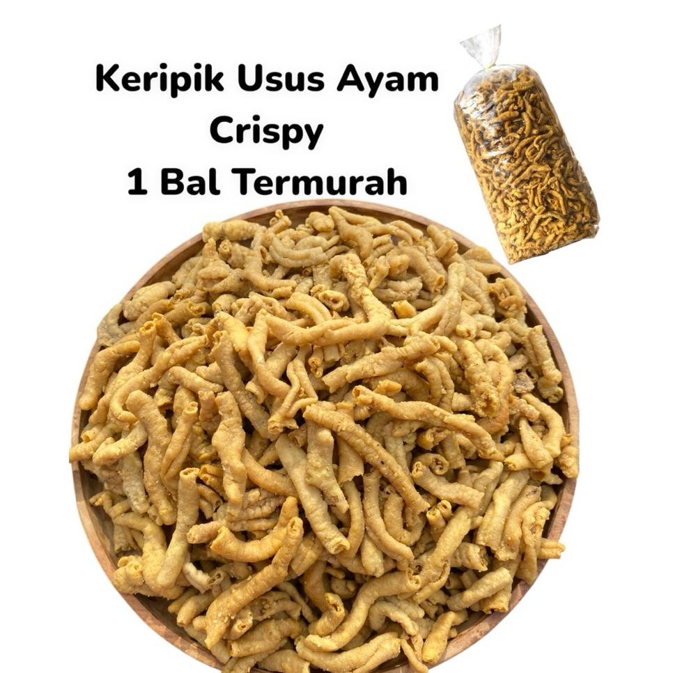 

Keripik Usus Ayam Crispy 1 Bal Ter