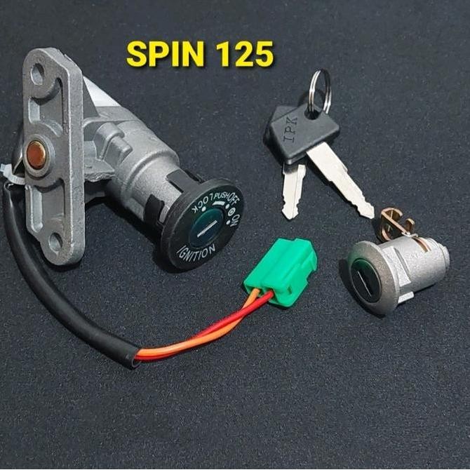 BEBAS ONGKIR - KUNCI KONTAK SET PLUS JOK SUZUKI SPIN 125 SMASH LAMA NEX KARBU KOMPLIT  (Sparepart Se