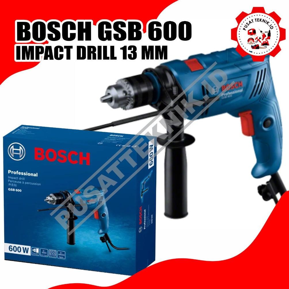 BOR BOSCH 13 MM GSB 600 BOLAK BALIK TERMURAH BOR TEMBOK BOSCH GSB600 MESIN BOR TANGAN LISTRIK BETON 