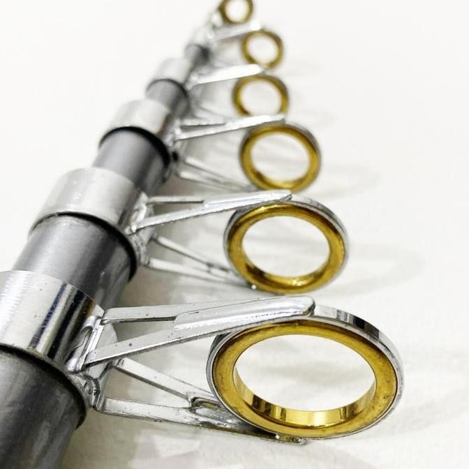 Paket 1 Set Joran Pancing Laut Antena Portable High Carbon Joran Laut Teleskopik dengan Reel Pancing