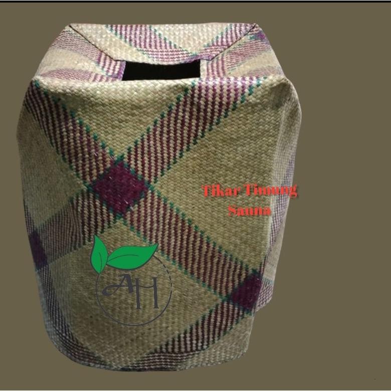 TIKAR SAUNA SERBAGUNA/TIKAR TIMUNG + DAUN SUNGKAI/SAUNA/BAHAN PURUN (MOTIF RANDOM)