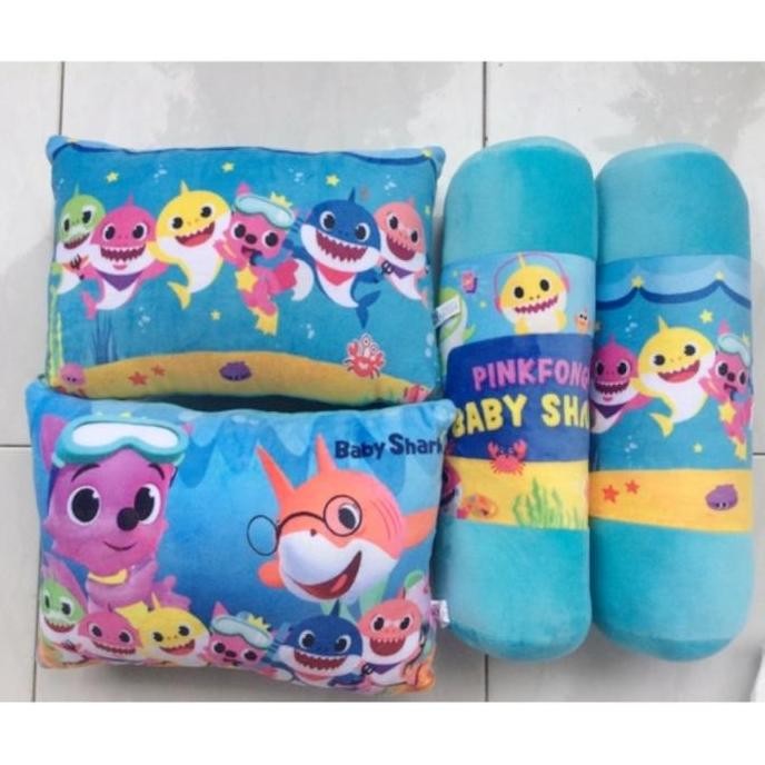 NEW - Bantal guling baby shark pinkfong Set