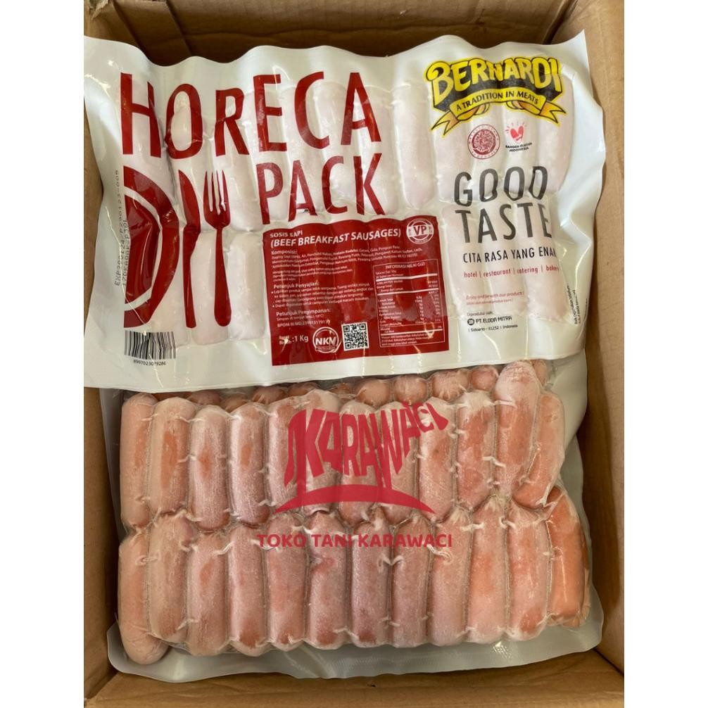 

Bernardi Sosis Sapi & Ayam Breakfast Horeca 1Kg
