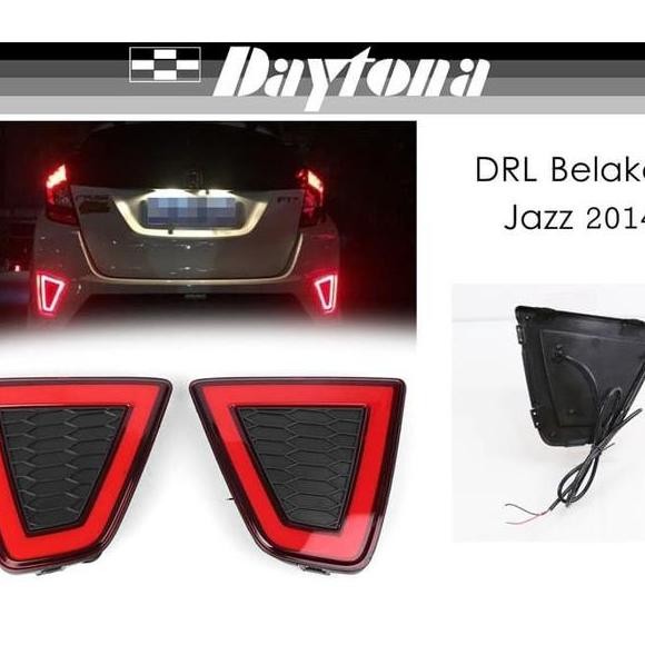 Lampu Led Reflektor Bemper Belakang Mobil Honda Jazz 201416