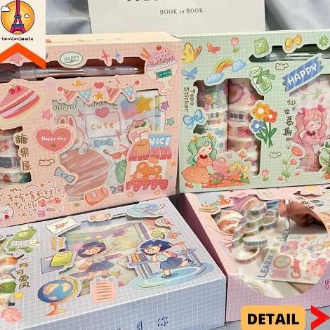 

Paket 1 Box Sticker Solatip Pisau Alat Potong YD-SZKD Motif Cewe Lucu FT