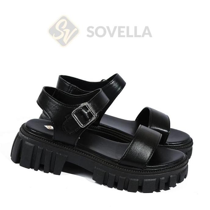 

SOVELLA Mattea Platform Sandal Wanita Kekinian Karet Putih Sendal JS