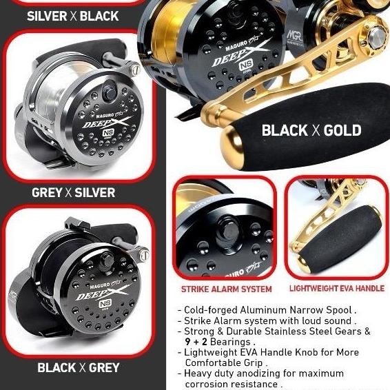 Reel oh maguro deep x NS 400-500 alat pancing CO