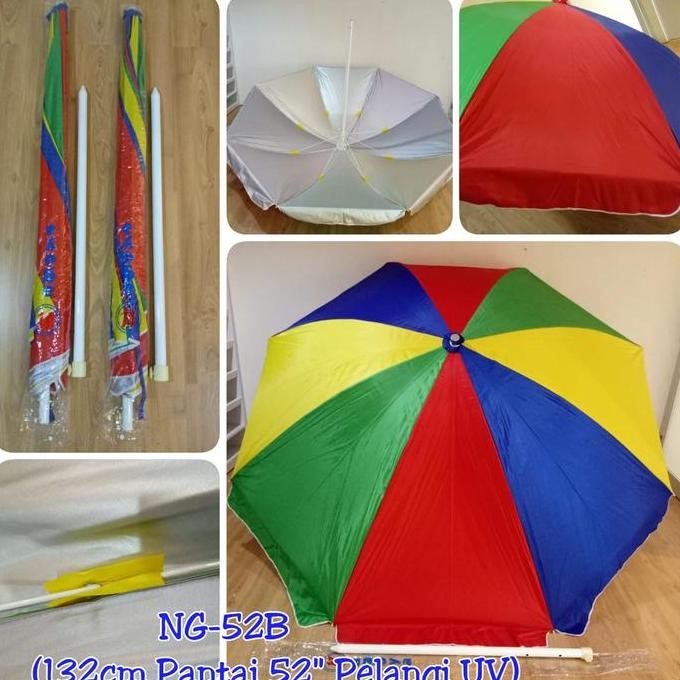 Payung UV Pelangi Tenda Pantai Warna Warni Nagoya Umbrella NG52B