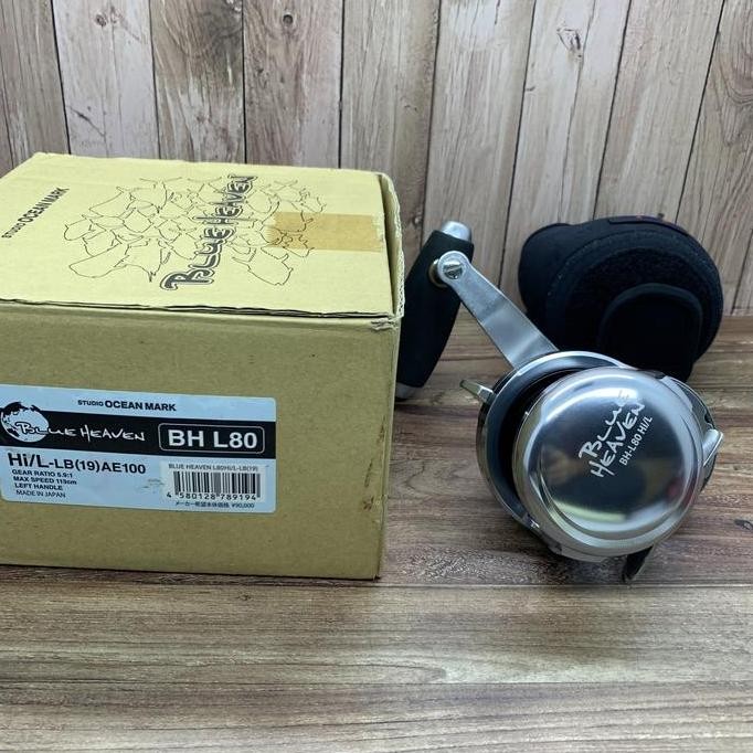 Reel Studio ocean mark SOM BHL80Hi/L handle Kiri kondisi second CO