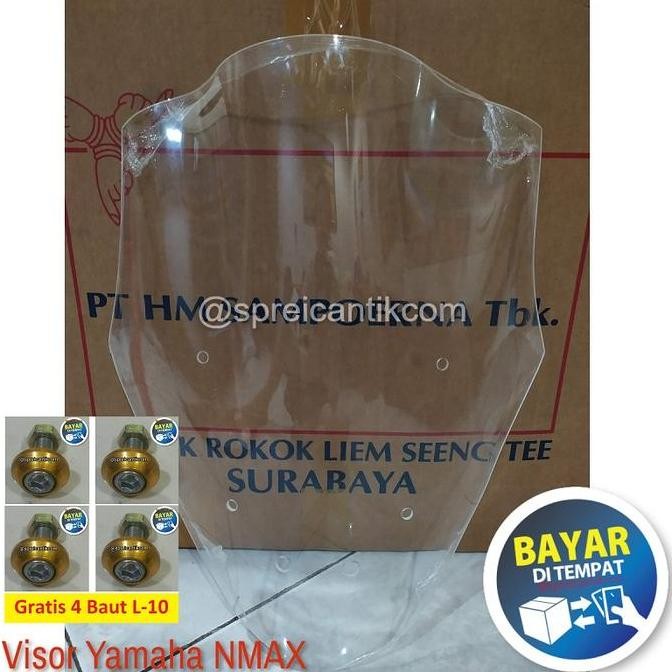 Promo Visor Windshield Variasi Yamaha NMAX Old Lama 2015 2016 2017 2018 2019 Bahan Acrylic Akrilik T