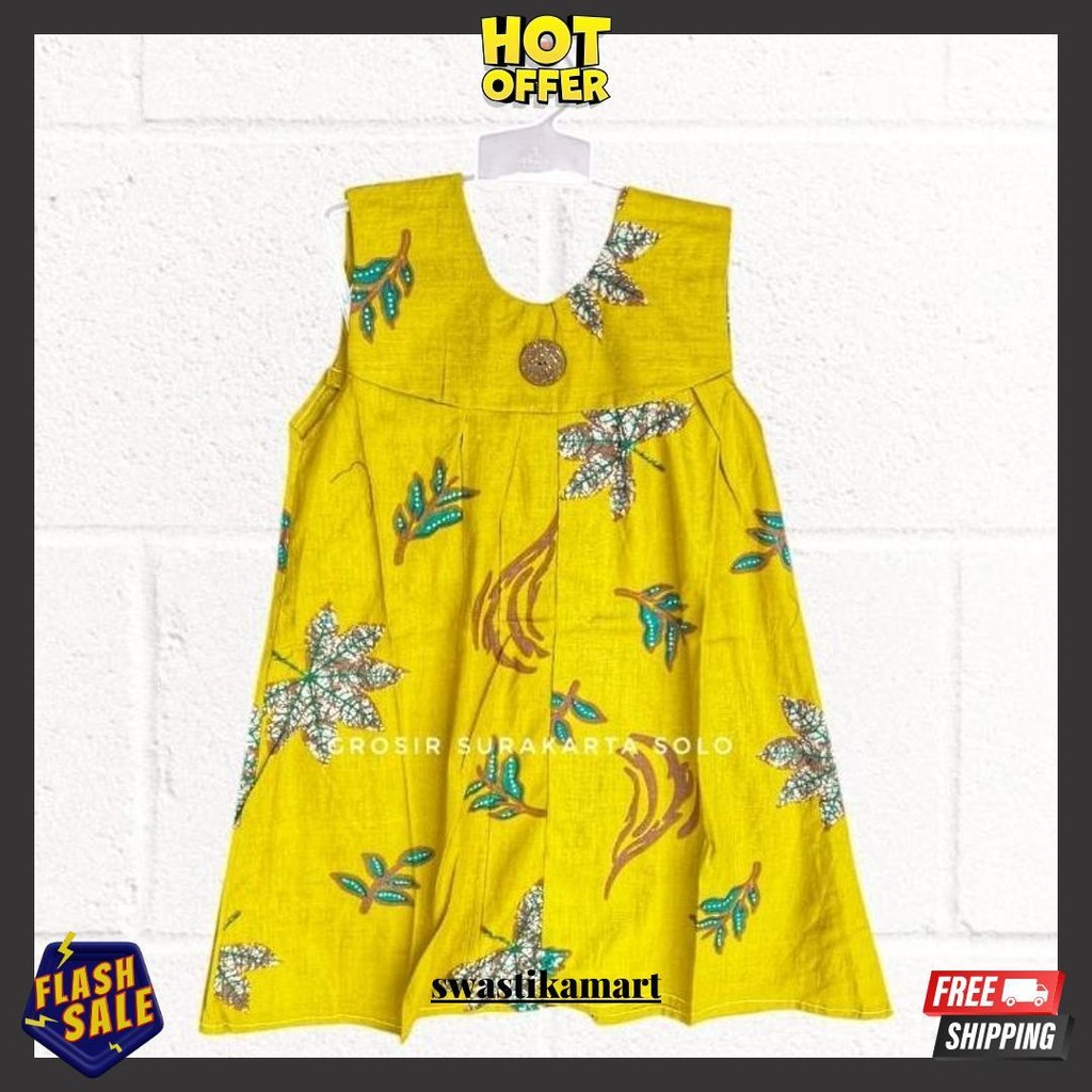 Dress Batik Anak Model Erika Gratis Ongkir