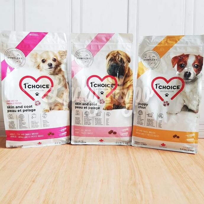 1st Choice Lamb Fish Chicken Puppy Adult Dog Food 2kg Makanan Anjing
