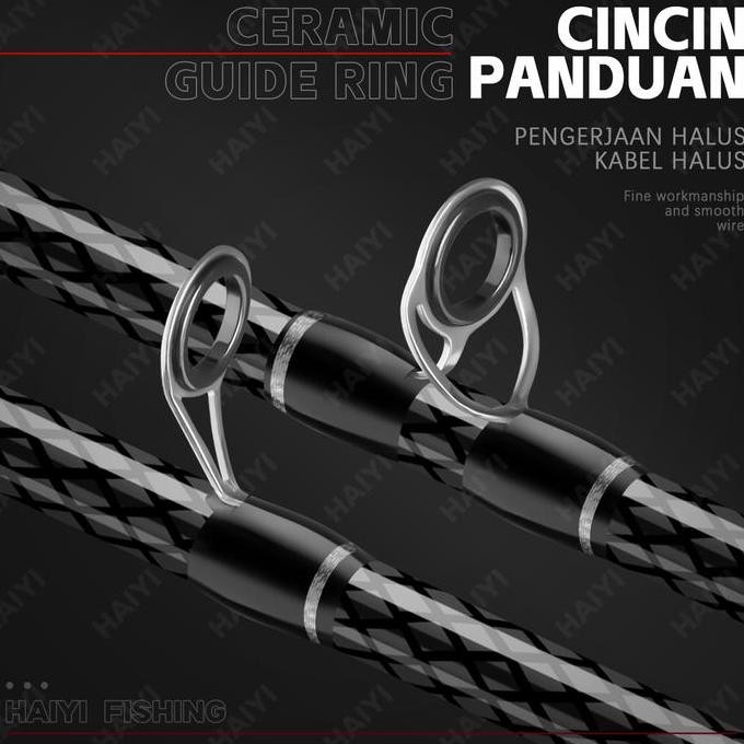 Fishing Rod 1.68M/1.8M/1.98M Lentur Serat Kaca Padat/Joran Ultralight UL Ajiro sakura 3-6lb Fiber Ku