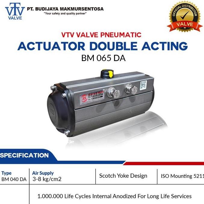 Vtv Pneumatic Actuator Double Acting Series Bm 065 Da