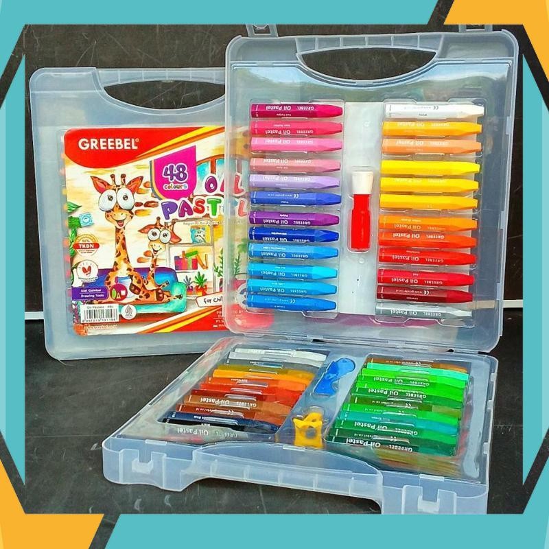 

Cuci Gudang Crayon Oil Pastel Greebel 48 Warna ( Set ) [ Original ] XDB-48