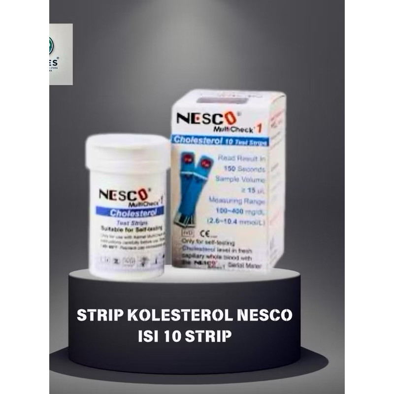 Strip Kolesterol Nesco Isi 10 Original Akurat untuk Tes Kolesterol Darah di Rumah