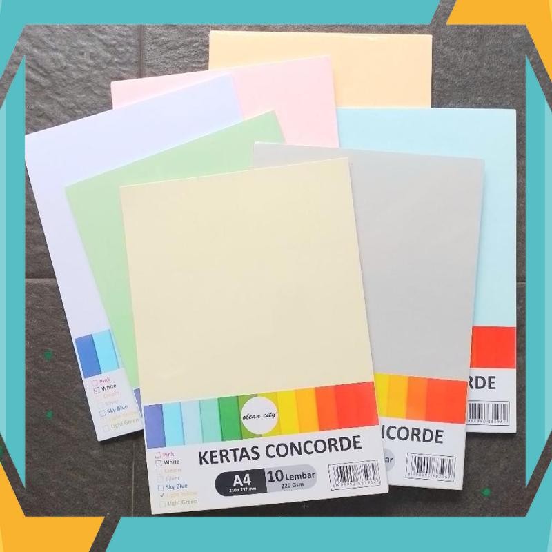 

Bisa COD Kertas Concorde A4 Olean City 220 gram ( 10 Lembar ) [ Original ] JUG-53