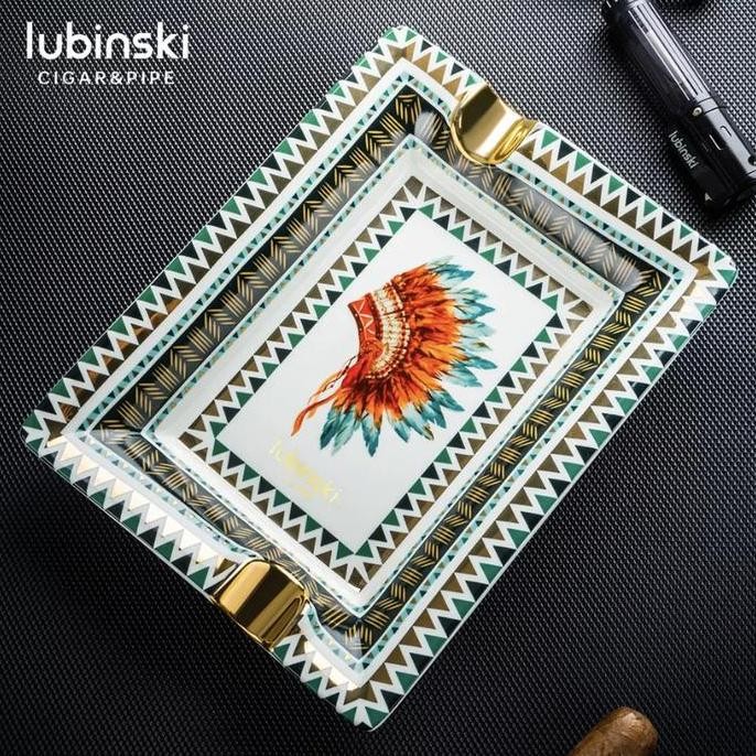BEBAS ONGKIR - Luxury ceramic painting cigar ashtray 2