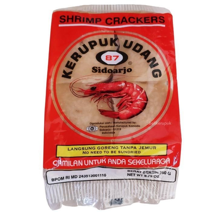 

LS Kerupuk Udang Mentah Spesial Merk "87" Krupuk Udang Sidoarjo Food Makanan Snacks Tapioka Pedas Kentang Keripik Cemilan