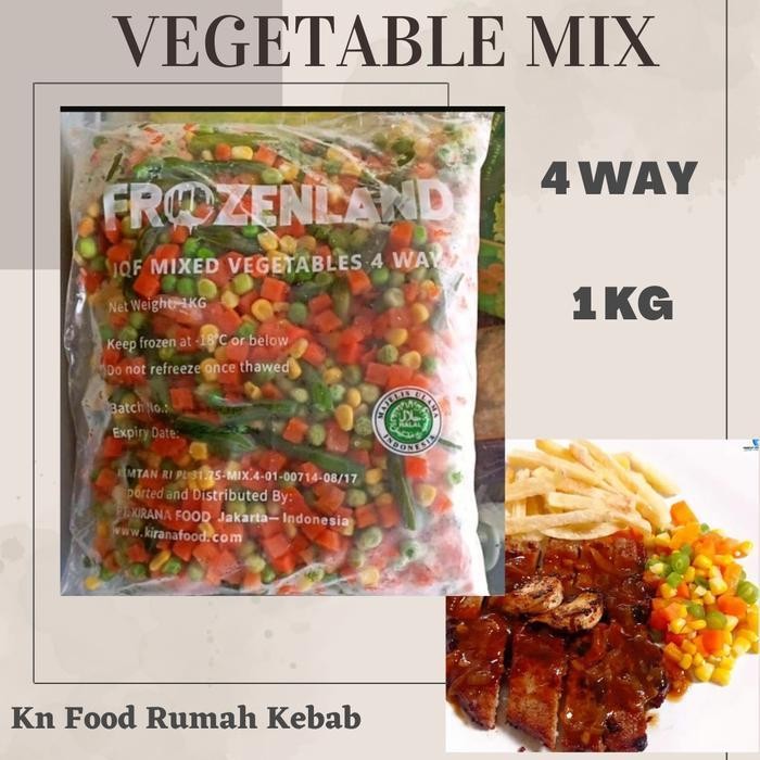 

LS Vegetable Frozen - Sayuran Mix Frozen Beku 1kg Termurah