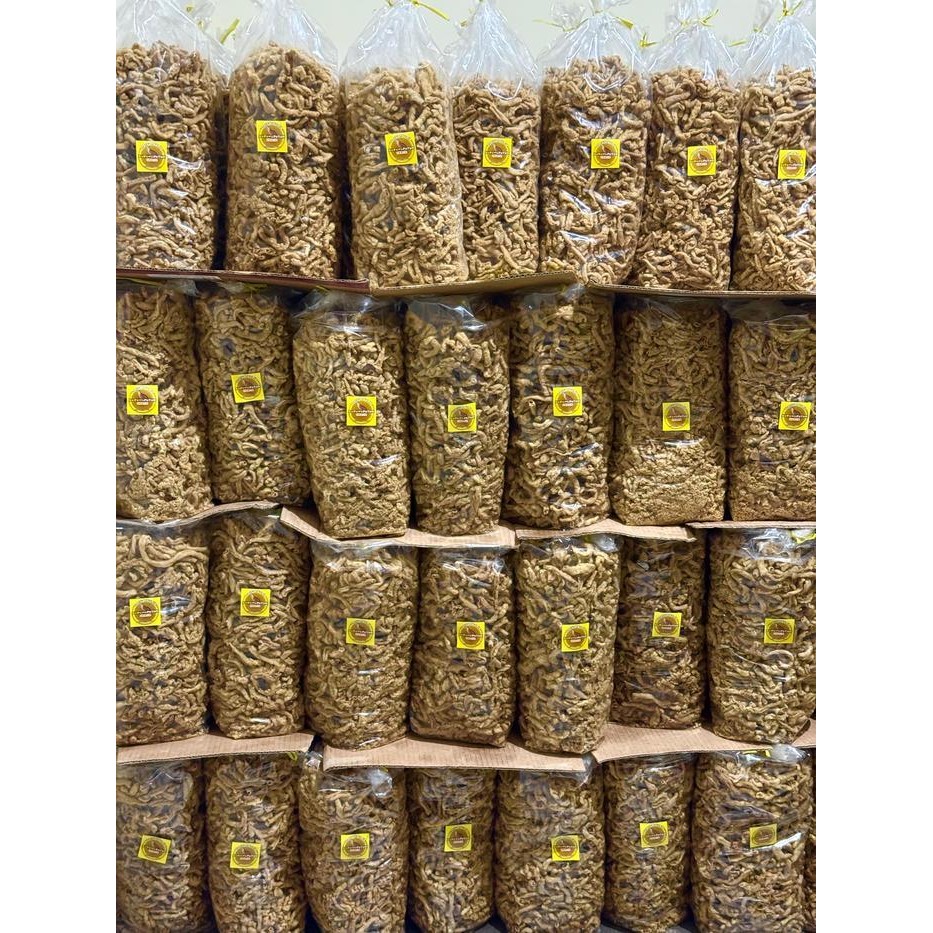 

LS 1kg keripik usus crispy premium | kripik usus ayam original | keripik usus ayam pedas daun jeruk jaya makmur 2 burungpuyuh snack keripik doyok snack