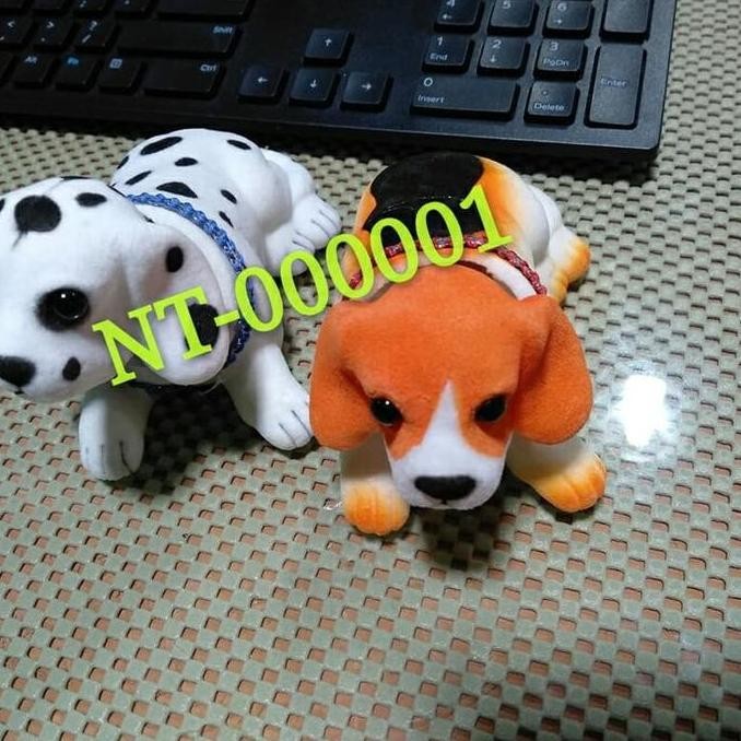 PAKET BONEKA GOYANG PAJANGAN DASHBOARD MOBIL DALMATION&ANJING ORANGE