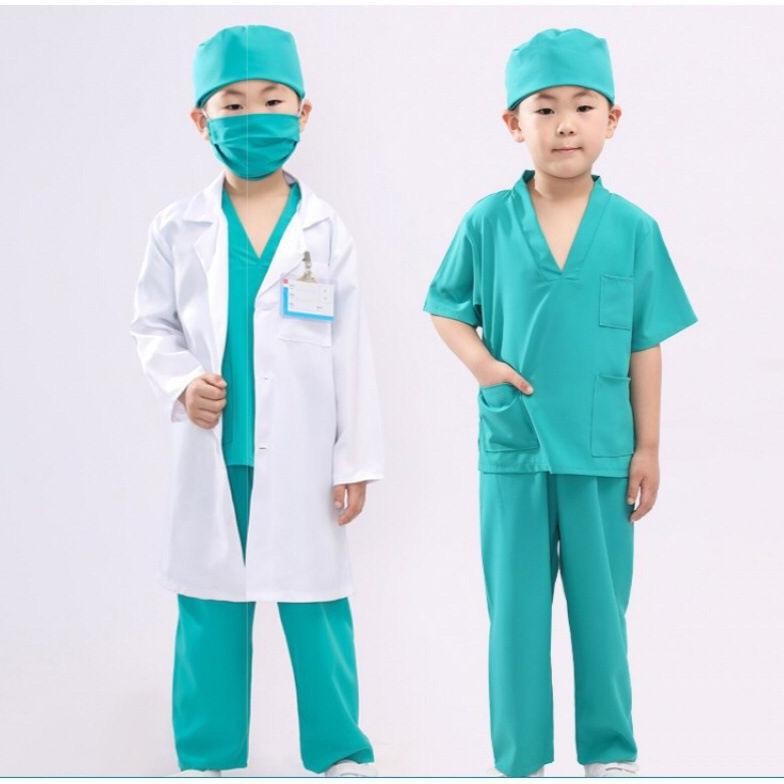 Trend - Baju Dokter Anak - Seragam Dokter Anak - Baju Dokter Bedah Kostum Anak Baju Oka Anak - Baju 